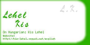 lehel kis business card